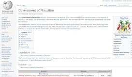 
							         Government of Mauritius - Wikipedia								  
							    