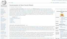
							         Government of New South Wales - Wikipedia								  
							    