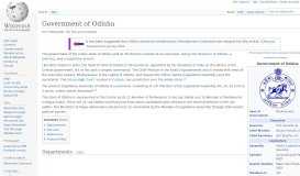 
							         Government of Odisha - Wikipedia								  
							    