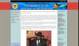 
							         Government of the Republic of South Sudan - Official Portal								  
							    