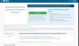 
							         Government Personnel Mutual Life Insurance Company (GPM ...								  
							    