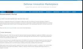 
							         Government Portal – Defense Innovation Marketplace								  
							    