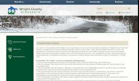 
							         Government Portal | Wright County, MN - Official Website								  
							    