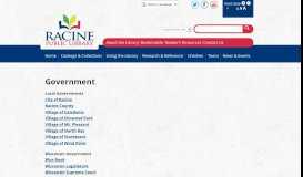 
							         Government – Racine Public Library								  
							    