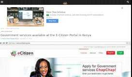 
							         Government services available at the E-Citizen Portal in Kenya ...								  
							    