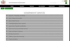 
							         Government Services - Government of Jamaica Portal - GOV.JM								  
							    