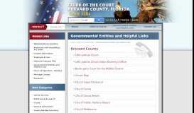 
							         Governmental Entities and Helpful Links - Brevard County, Florida ...								  
							    