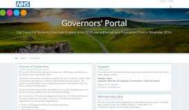 
							         Governors' Portal - My DCHS								  
							    