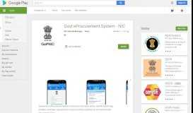 
							         Govt eProcurement System - NIC - Apps on Google Play								  
							    
