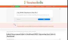 
							         Govt Jobs in Jharkhand 2019 | Jharkhand Upcoming Vacancy 2019 ...								  
							    