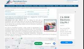 
							         Govt Jobs in Uttarakhand 2019-20 | Apply Online for 2987 Vacancies								  
							    