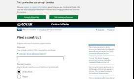 
							         GOV.UK Contracts Finder								  
							    