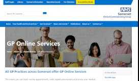 
							         GP Online Services - Somerset CCG								  
							    