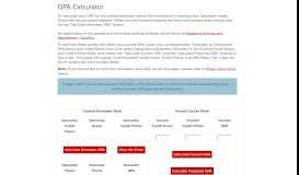 
							         GPA Calculator :: Registration and Records								  
							    