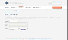 
							         GPC Browser - Services | GS1								  
							    