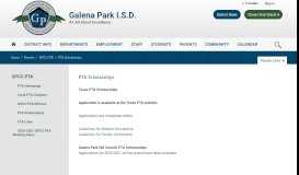 
							         GPCC PTA / PTA Scholarships - Galena Park ISD								  
							    