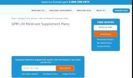 
							         GPM Life Medicare Supplement Plans - Bluewave Insurance Services								  
							    