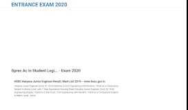
							         Gprec Ac In Student Login | Entrance Exam 2019								  
							    