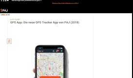 
							         GPS App: Die neue GPS Tracker App von PAJ (2018) - PAJ GPS								  
							    
