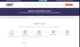 
							         GPS Vehicle Tracking Costs | RAM Tracking UK								  
							    
