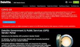
							         GPS Vendor Portal								  
							    