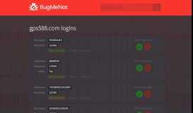 
							         gps588.com passwords - BugMeNot								  
							    