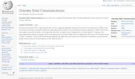 
							         Graceba Total Communications - Wikipedia								  
							    