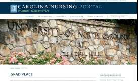 
							         Grad Place | UNC School of Nursing Portal								  
							    