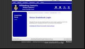 
							         Grade-Book Portal / Home - Williamsburg Community School District								  
							    