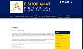 
							         Grade Reports – Studies Office – Bishop Amat Memorial High School								  
							    