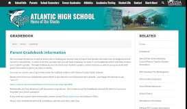 
							         Gradebook - Atlantic High School								  
							    