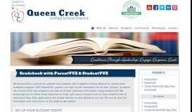 
							         Gradebook - ParentVUE ... - Queen Creek Unified School District								  
							    