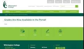 
							         Grades Are Now Available in the Portal ... - Wilmington College								  
							    