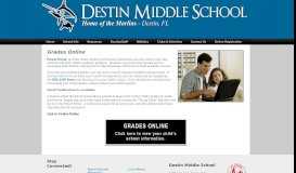 
							         Grades Online | Destin Middle School								  
							    