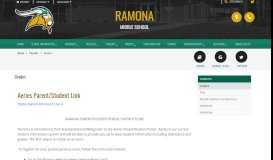 
							         Grades - Ramona Middle School								  
							    