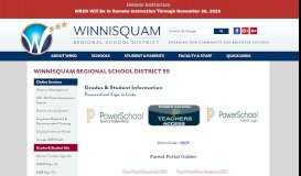 
							         Grades & Student Info - Winnisquam Regional School District								  
							    