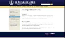 
							         Grading Scale - St. Jane de Chantal School								  
							    
