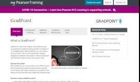 
							         GradPoint - Overview | My Pearson Training								  
							    
