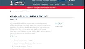 
							         Graduate Admission Process | Howard University								  
							    