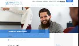 
							         Graduate Admissions at Fayetteville State University								  
							    