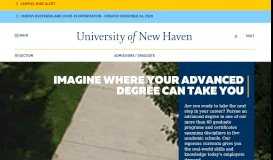 
							         Graduate Admissions - University of New Haven								  
							    