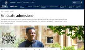 
							         Graduate admissions | University of Oxford								  
							    