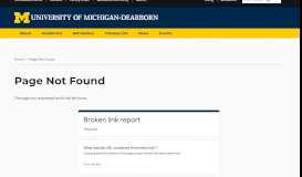 
							         Graduate Application Status - University of Michigan-Dearborn								  
							    