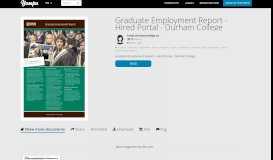 
							         Graduate Employment Report - Hired Portal - Durham College - Yumpu								  
							    