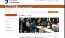
							         Graduate Housing | Housing & Residential Life								  
							    