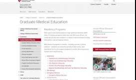 
							         Graduate Medical Education | College of Medicine | University of ...								  
							    
