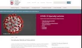 
							         Graduate Medical Education | | Loyola Medicine								  
							    