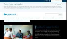 
							         Graduate opportunities | Barclays Early Careers and Graduates								  
							    