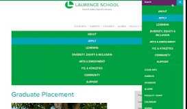 
							         Graduate Placement - Laurence School								  
							    