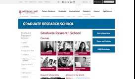
							         Graduate Research School | Western Sydney University								  
							    